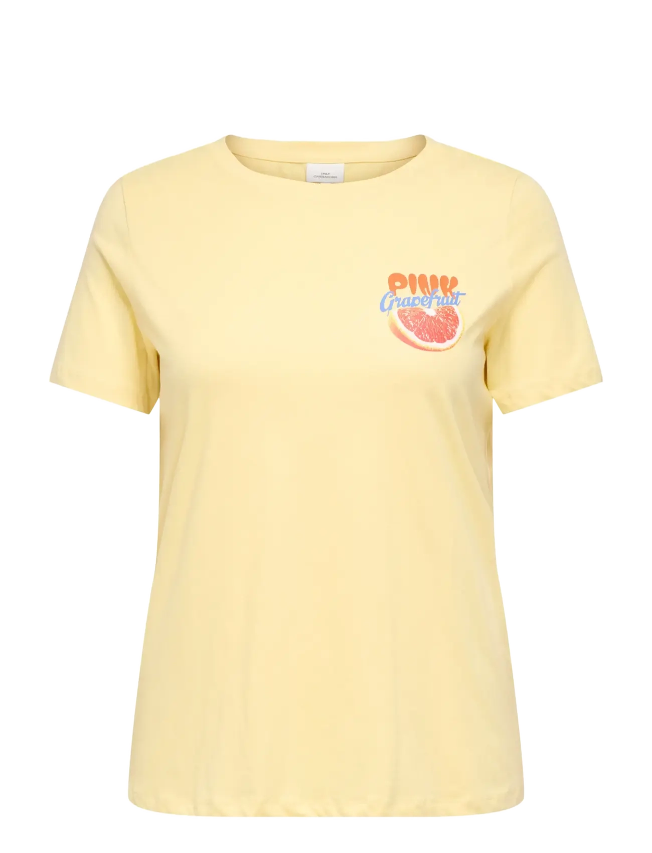 ONLY Carmakoma CARBOLETTE LIFE REG S/S TOP BOX JRS - Nyheder - SUNLIGHT / yellow