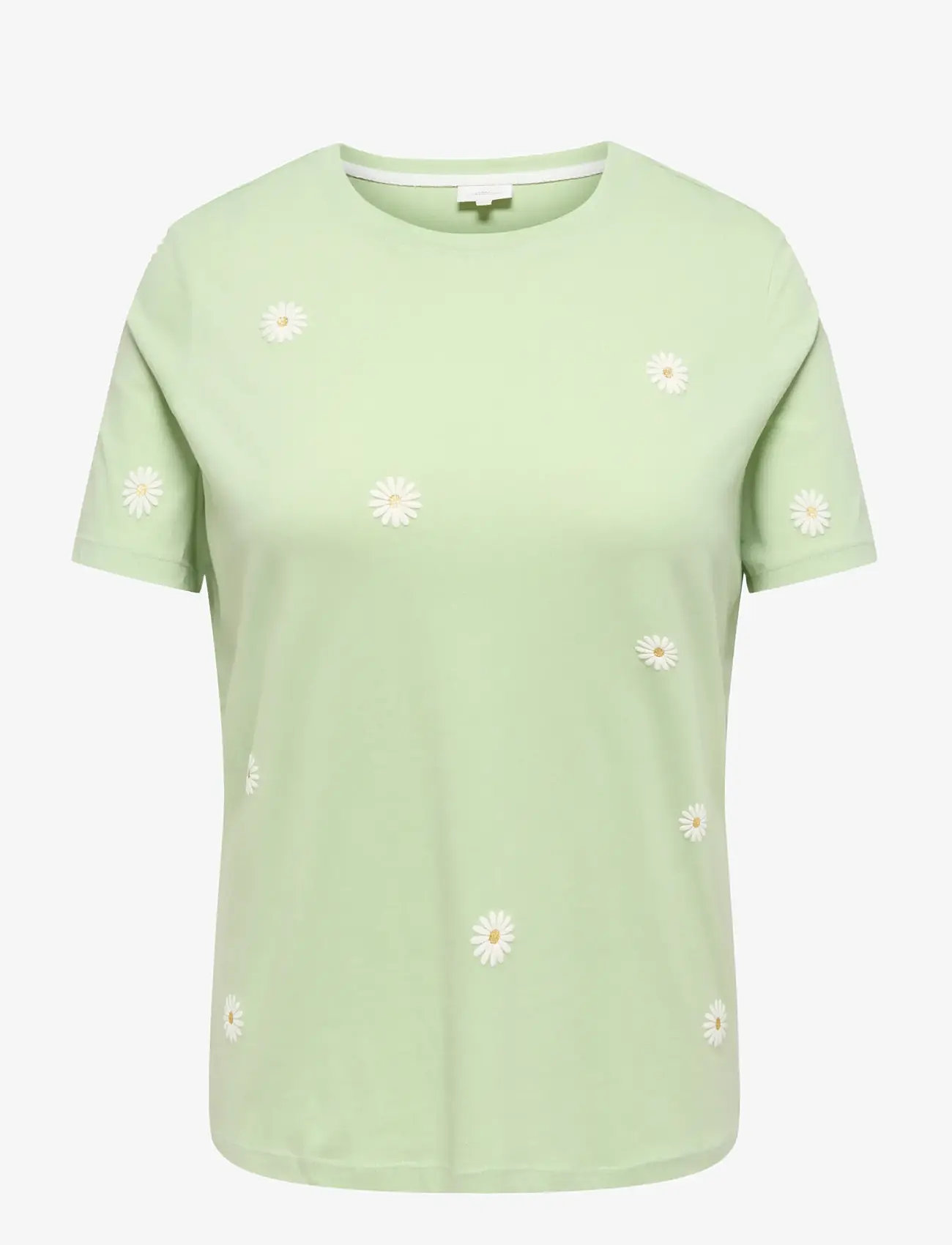 ONLY Carmakoma - CARMALLE S/S O-NECK REG TEE JRS - t-shirts - laurel green - 0