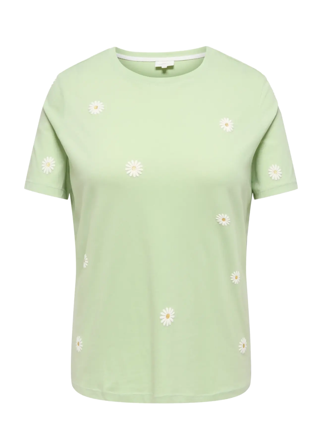 ONLY Carmakoma CARMALLE S/S O-NECK REG TEE JRS - T-shirts - LAUREL GREEN / green