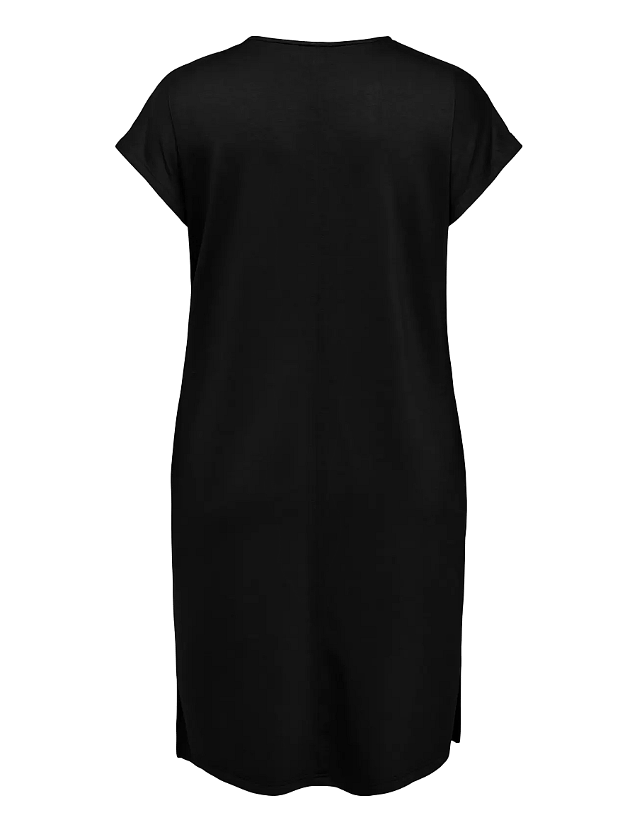 ONLY Carmakoma - CARLISE CAPSLEEVE V-NECK ABK DRESS JRS - robes de fête - black - 2