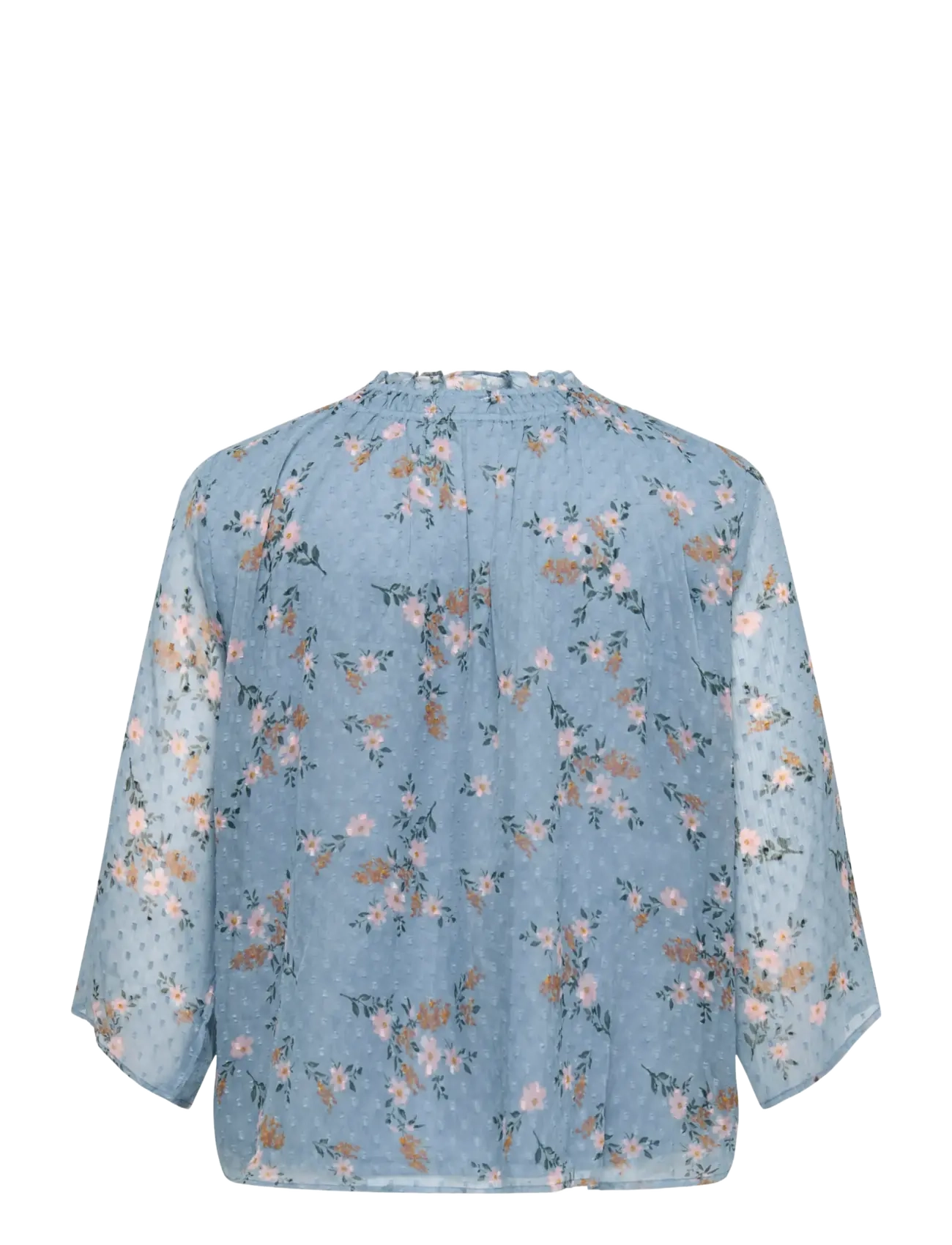 ONLY Carmakoma - CARSIGRID L/S V-NECK TOP AOP - blouses à manches longues - riviera - 2