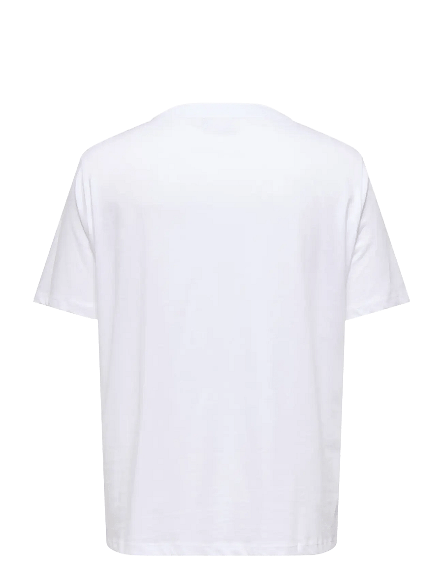 ONLY Carmakoma - CARALBERTE S/S BOXY TEE JRS - bright white - 2