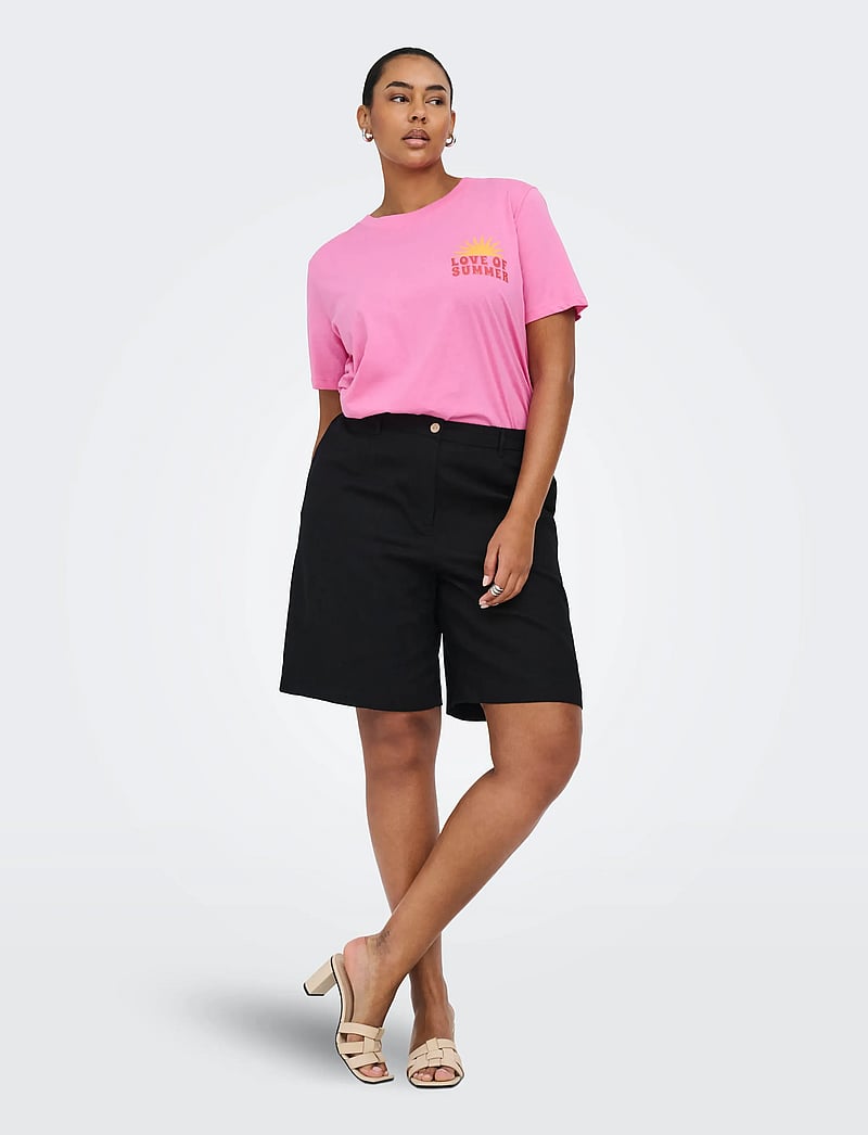 ONLY Carmakoma - CARALBERTE S/S BOXY TEE JRS - t-shirts - wild orchid - 4