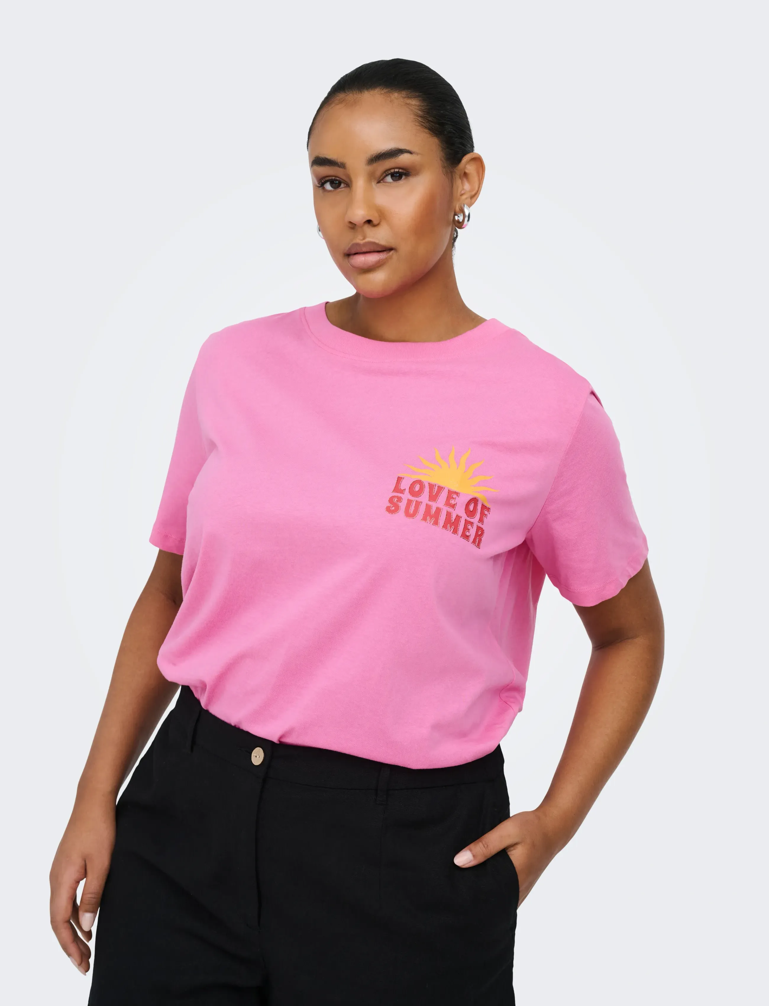 ONLY Carmakoma - CARALBERTE S/S BOXY TEE JRS - wild orchid - 5