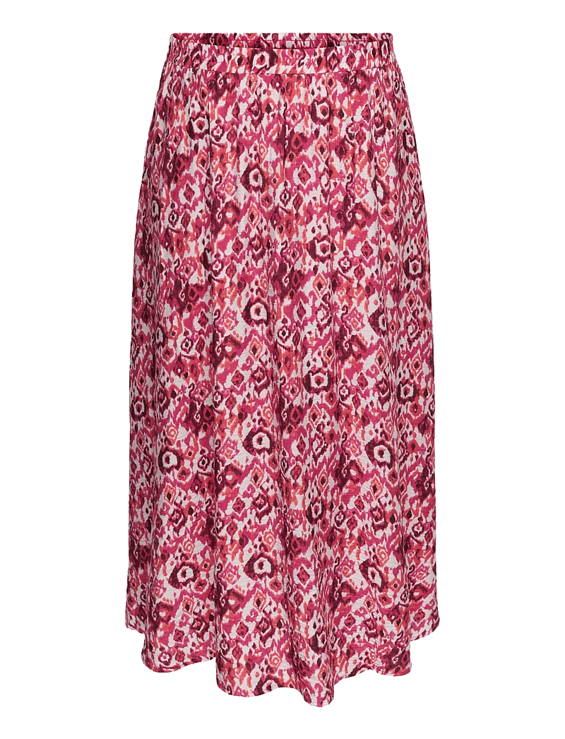 ONLY Carmakoma - CARHAVANA CALF SKIRT AOP - midi kjolar - fuchsia purple - 0