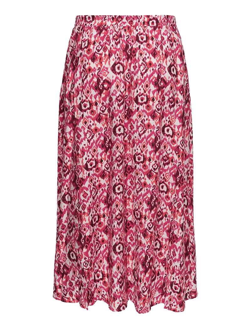 ONLY Carmakoma - CARHAVANA CALF SKIRT AOP - midi kjolar - fuchsia purple - 1