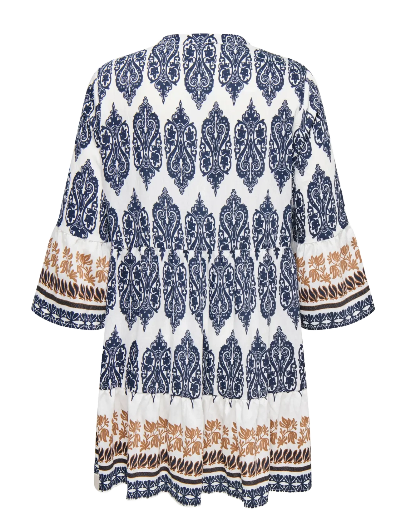 ONLY Carmakoma - CARHAVANA 3/4 TUNIC DRESS AOP - cloud dancer - 1