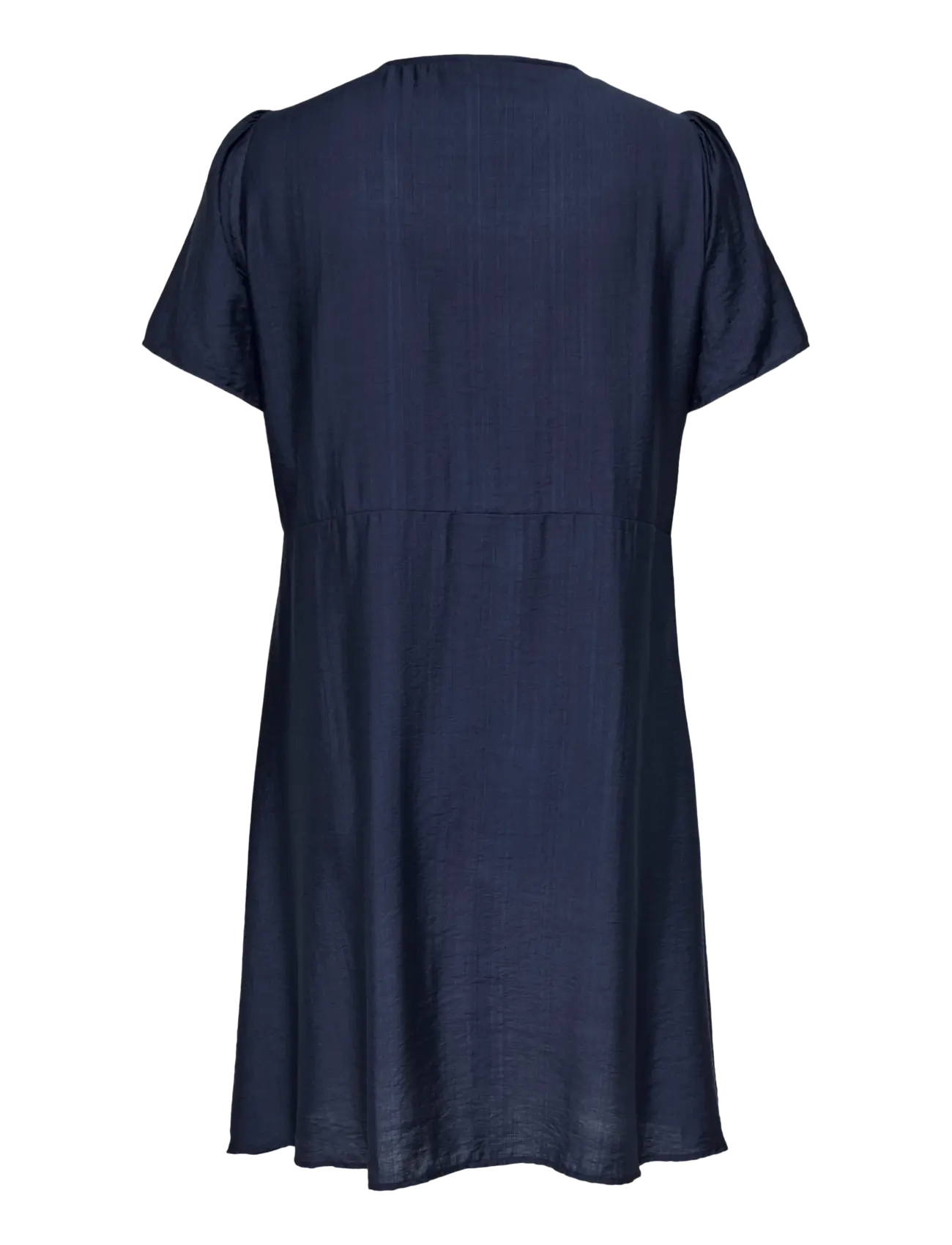 ONLY Carmakoma - CARCECILIA SS V-NECK KNEE DRESS WVN - robes courtes - navy blazer - 2