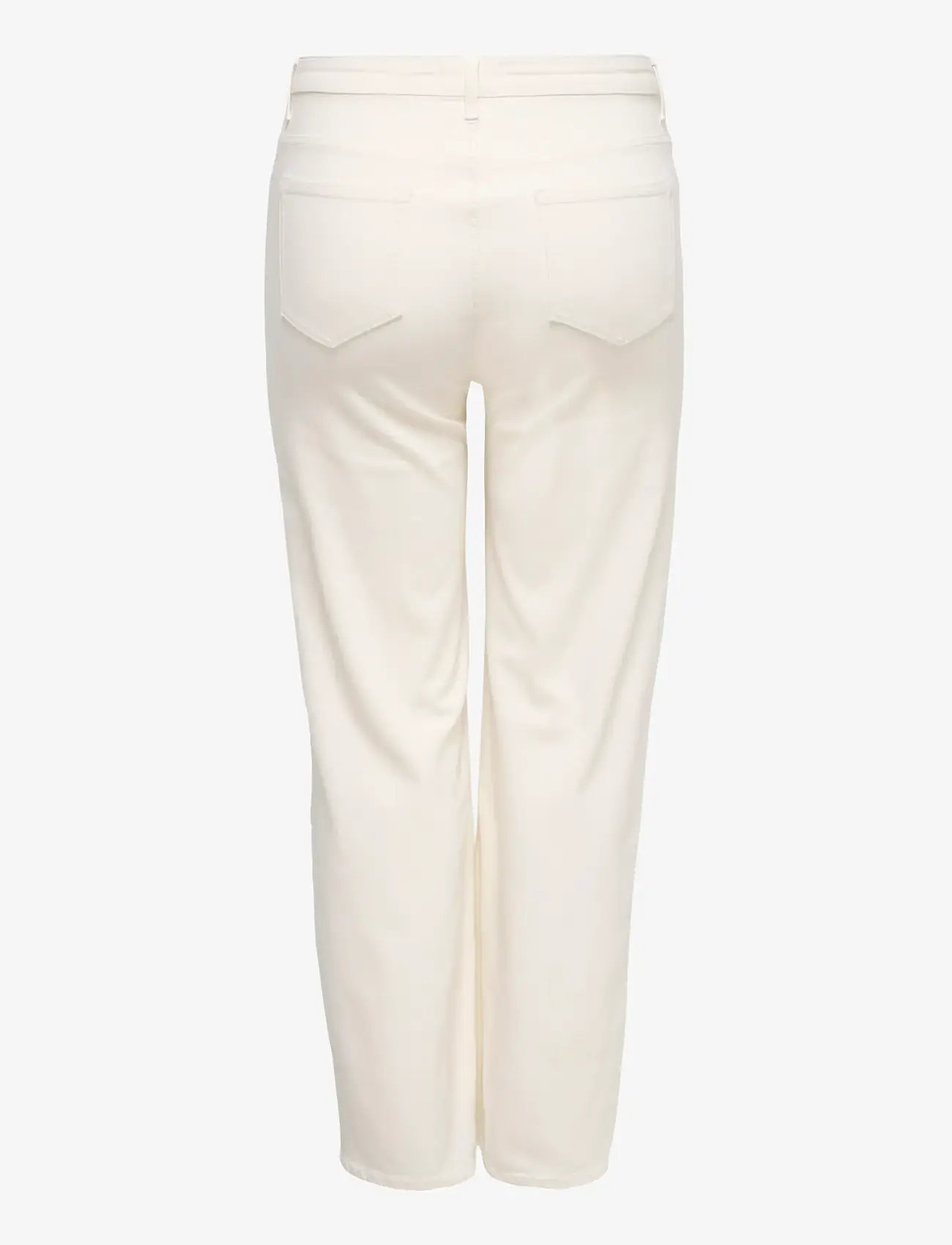 ONLY Carmakoma - CARWILLY HW WIDE DNM DOT019 NOOS - brede jeans - ecru - 2