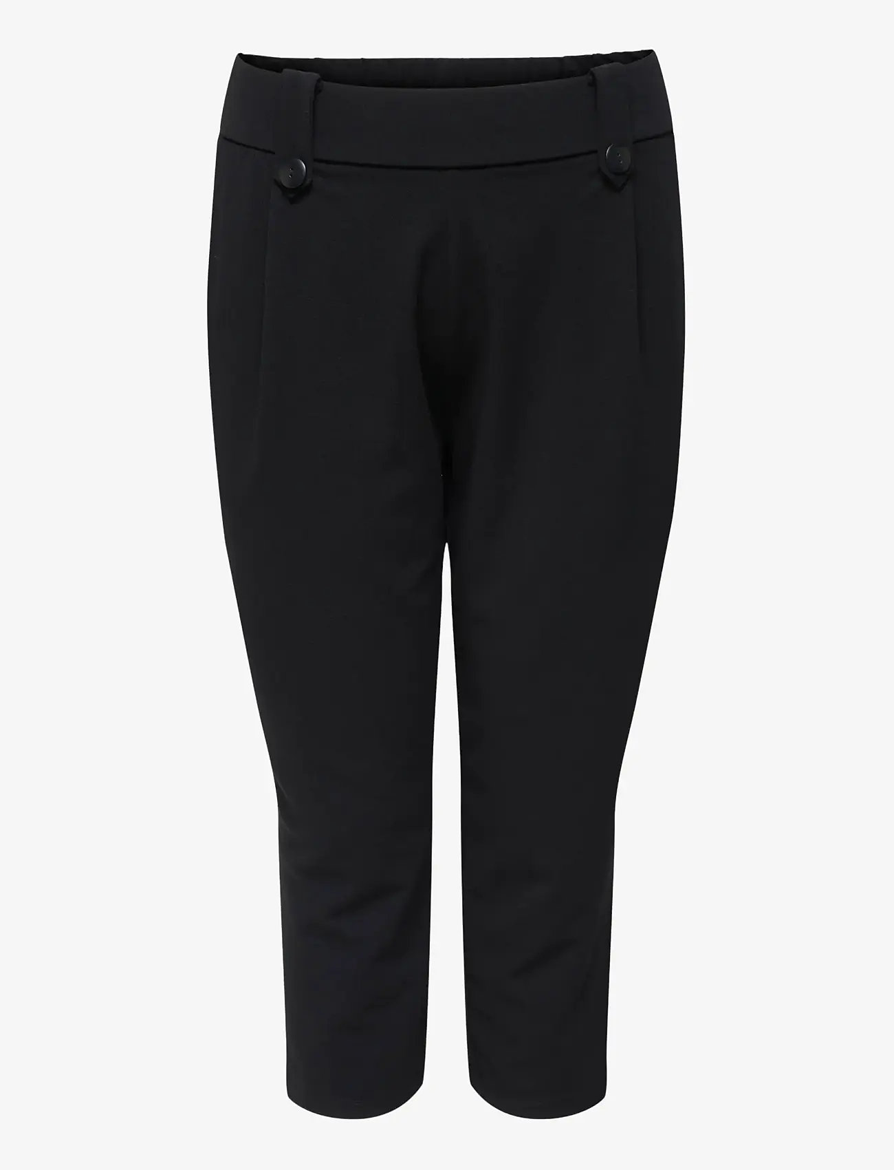 ONLY Carmakoma - CARSANIA BUTTON CAPRI JRS PNT NOOS - capri bukser - black - 1