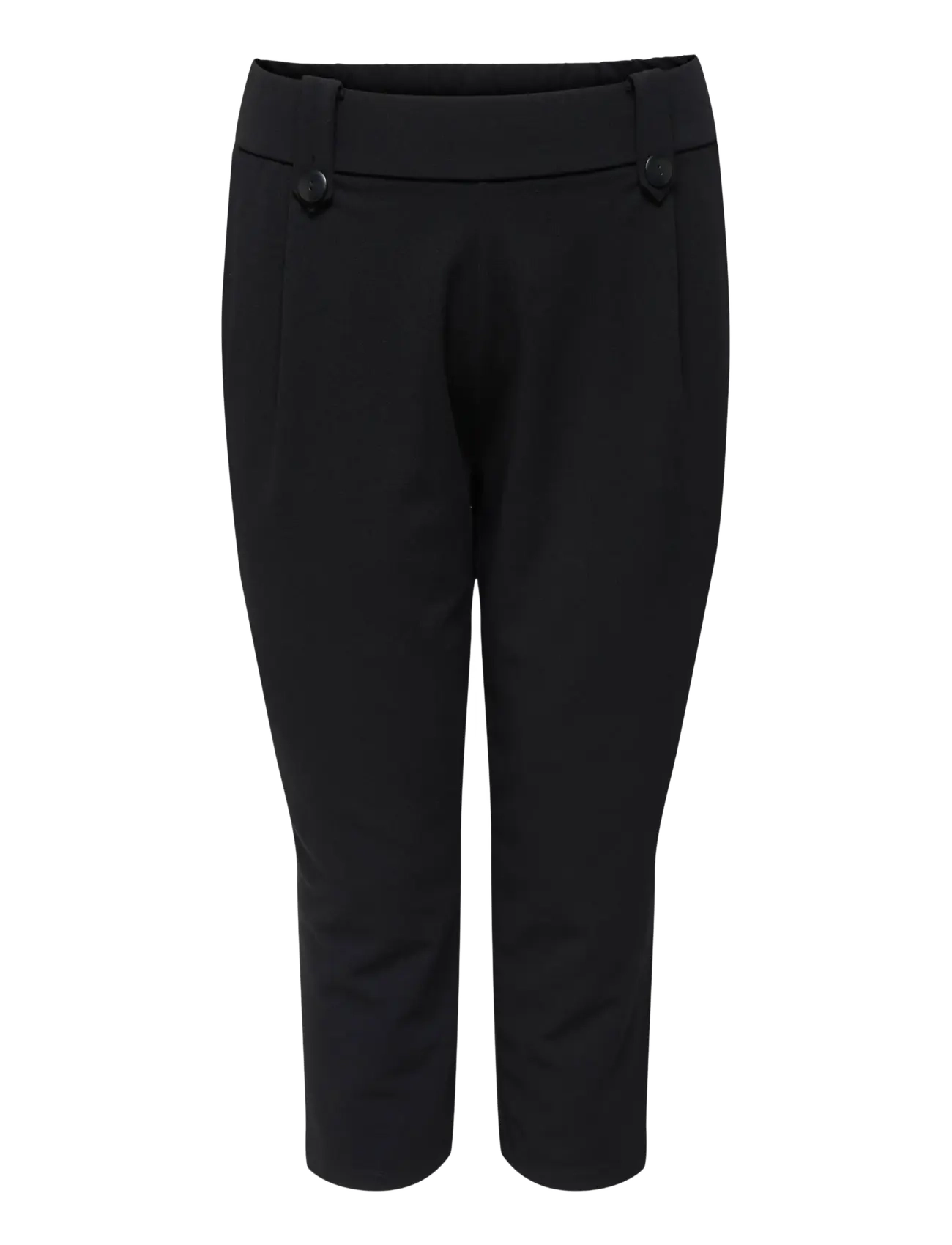 ONLY Carmakoma CARSANIA BUTTON CAPRI JRS PNT NOOS - Püksid - BLACK / black