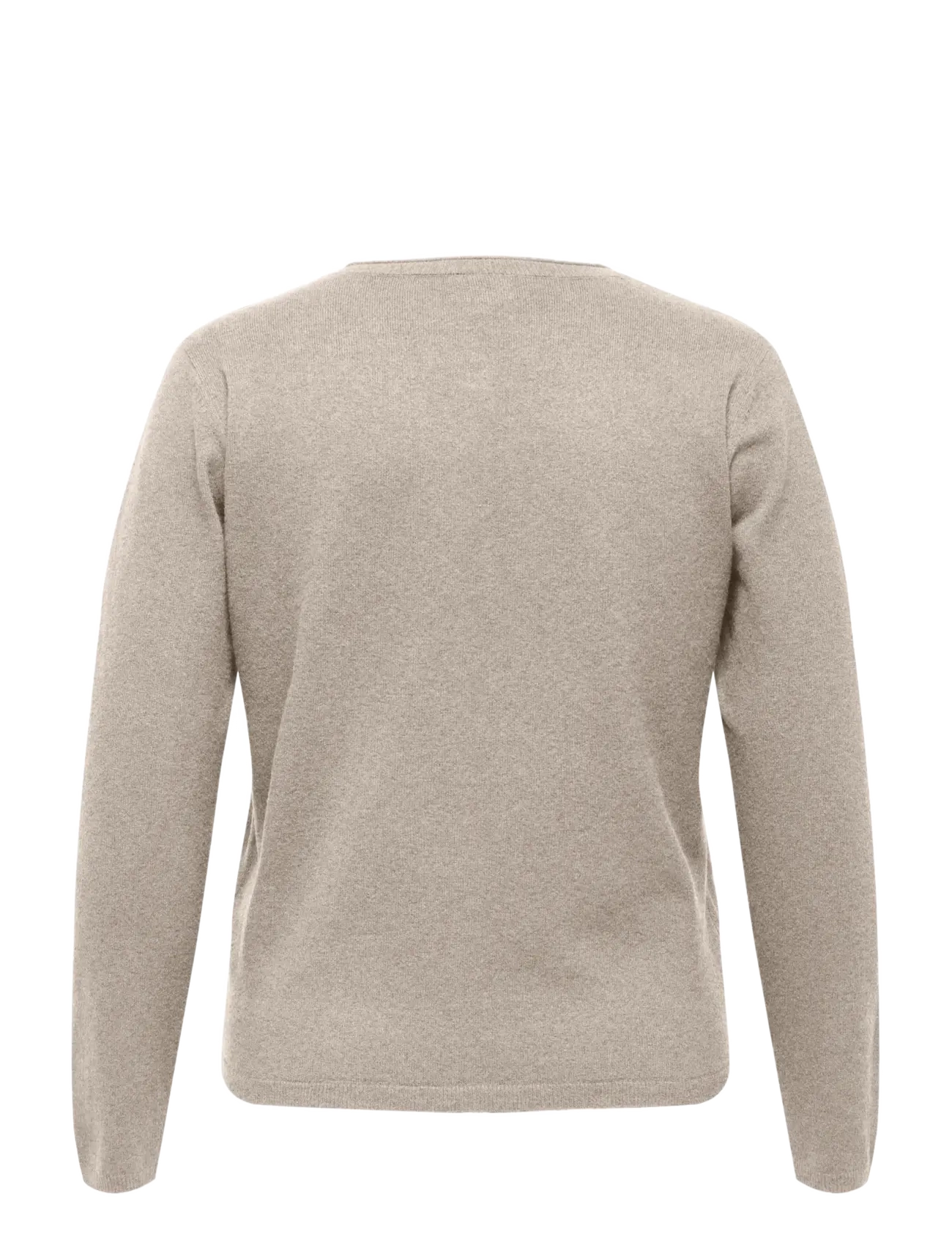 ONLY Carmakoma - CARLOYAL LS O-NECKBU CARDI KNT NOOS - cardigans - beige - 1