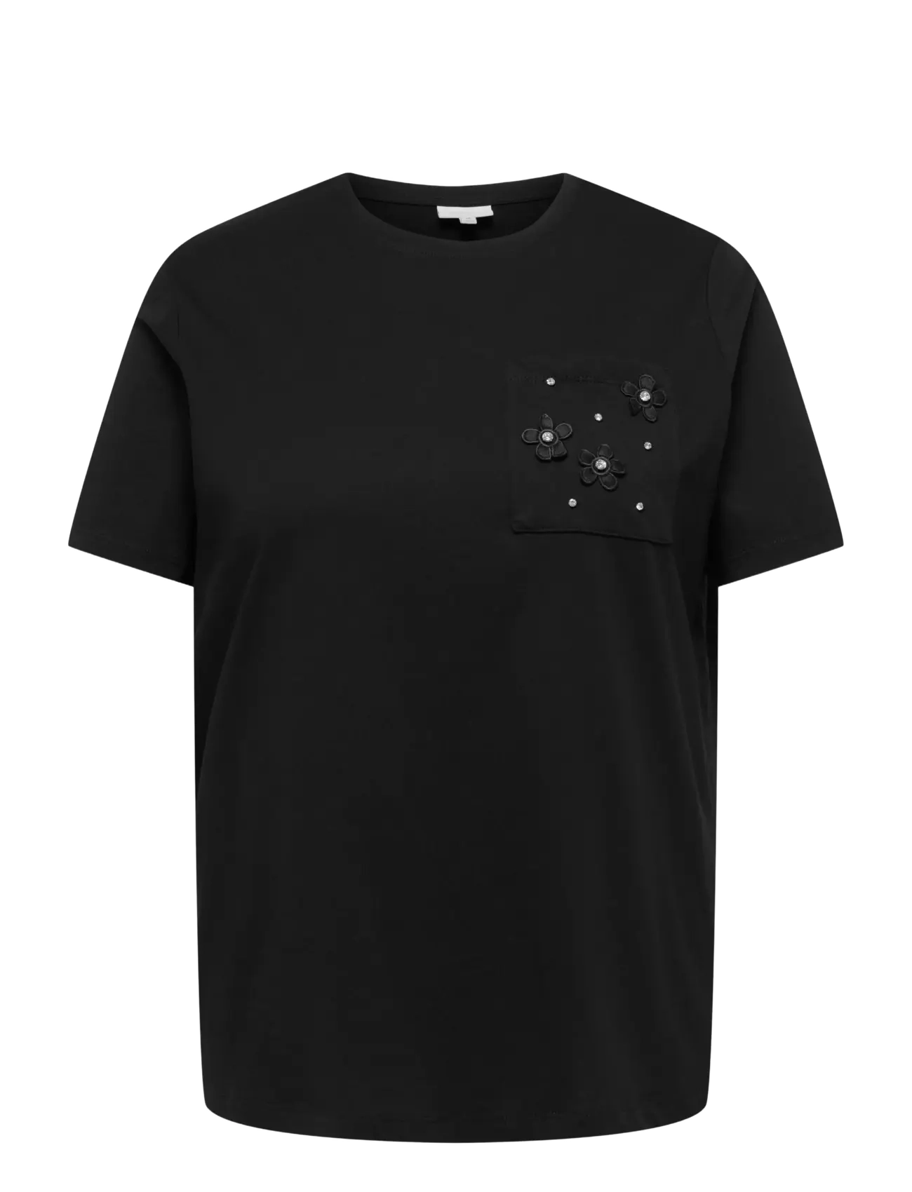 ONLY Carmakoma CARZENIA S/S O-NECK TOP JRS - ONLY Carmakoma - BLACK / black