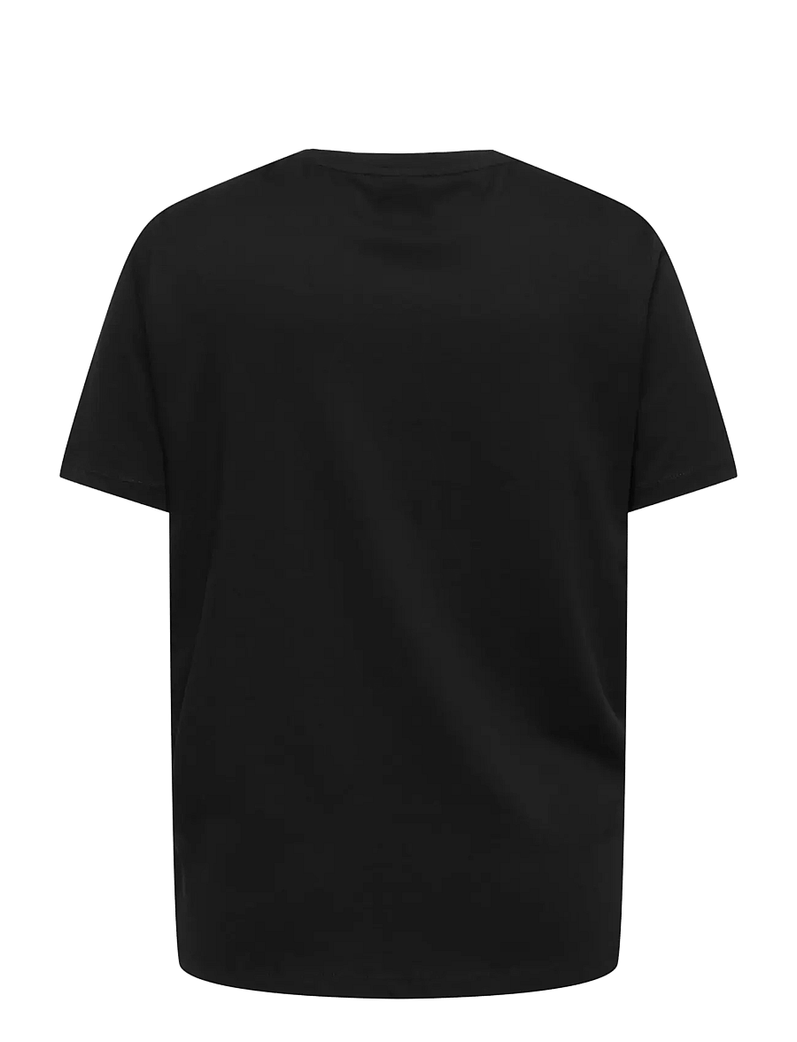 ONLY Carmakoma - CARZENIA S/S O-NECK TOP JRS - t-shirts - black - 2