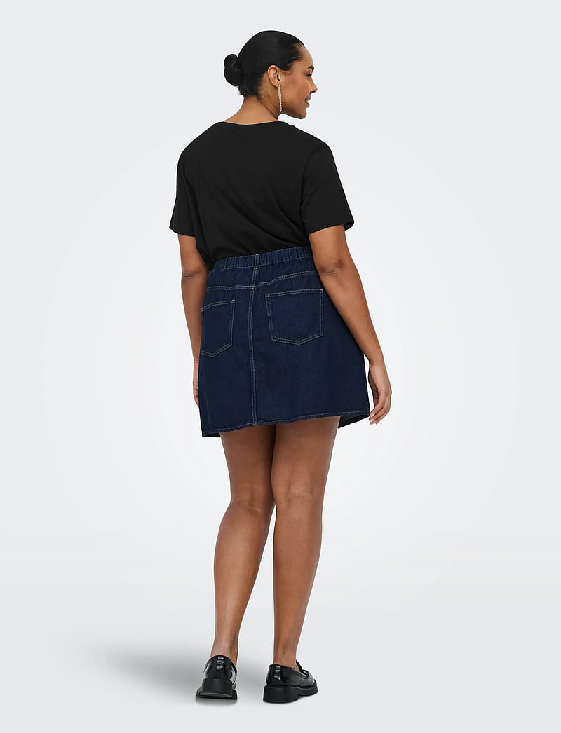 ONLY Carmakoma - CARZENIA S/S O-NECK TOP JRS - t-shirts - black - 3