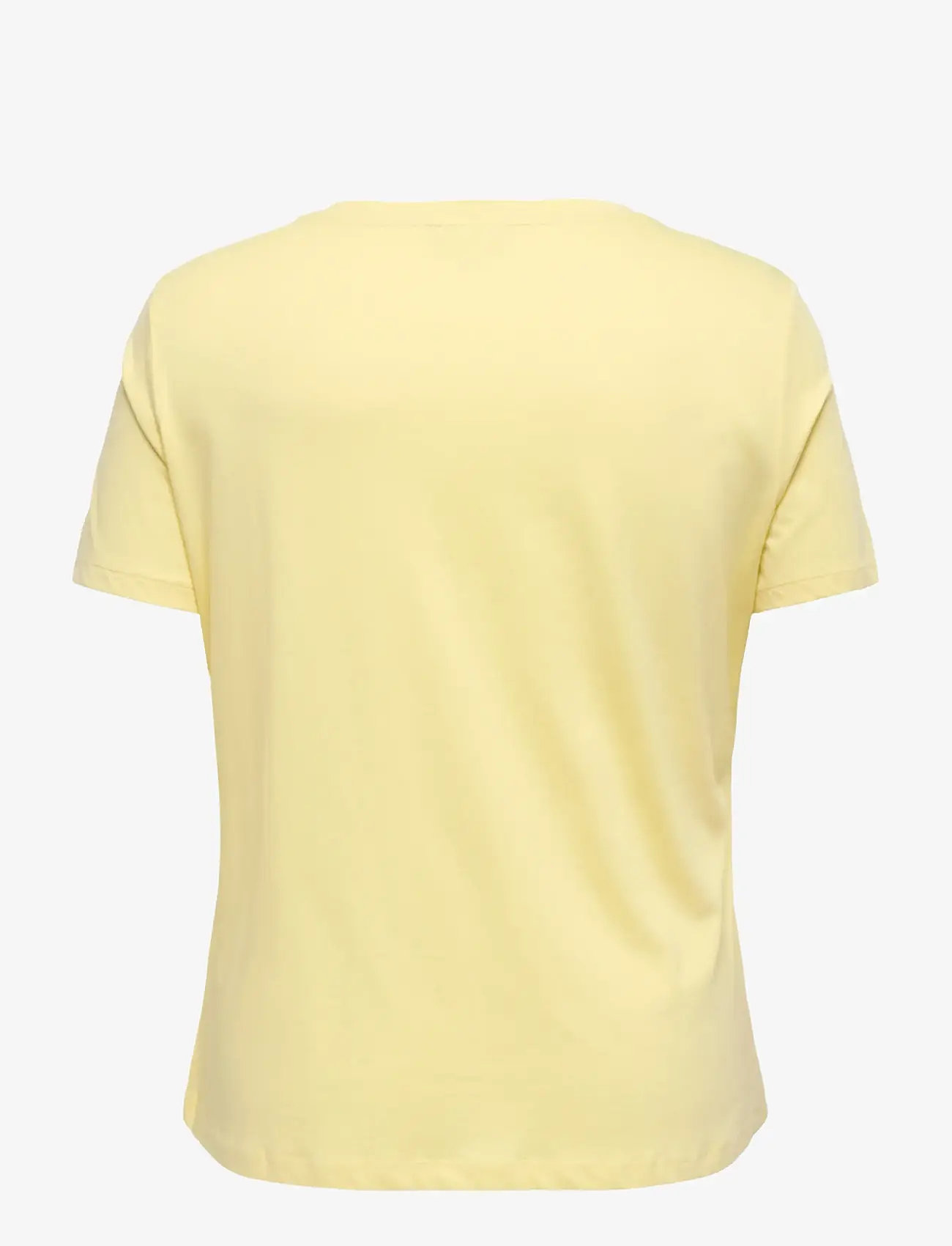 ONLY Carmakoma - CARZENIA S/S O-NECK TOP JRS - t-shirts - sunlight - 1