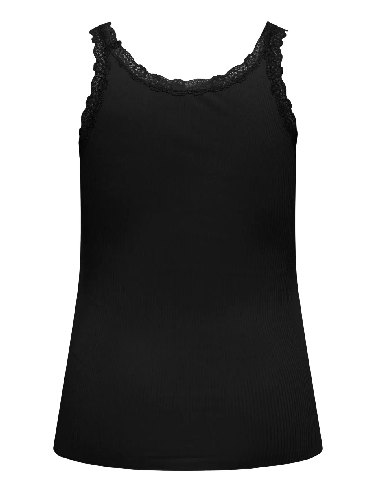 ONLY Carmakoma - CARSARA SHARAI LACE TANK TOP JRS NOOS - hauts sans manches - black - 2