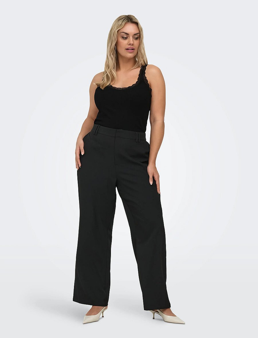 ONLY Carmakoma - CARSARA SHARAI LACE TANK TOP JRS NOOS - hauts sans manches - black - 4
