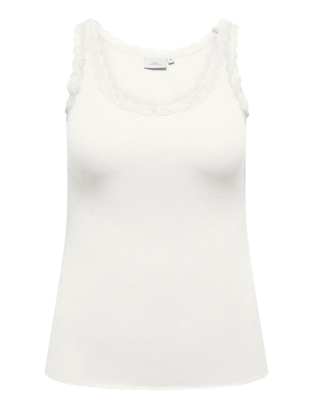 ONLY Carmakoma CARSARA SHARAI LACE TANK TOP JRS NOOS - ONLY Carmakoma - CLOUD DANCER / white