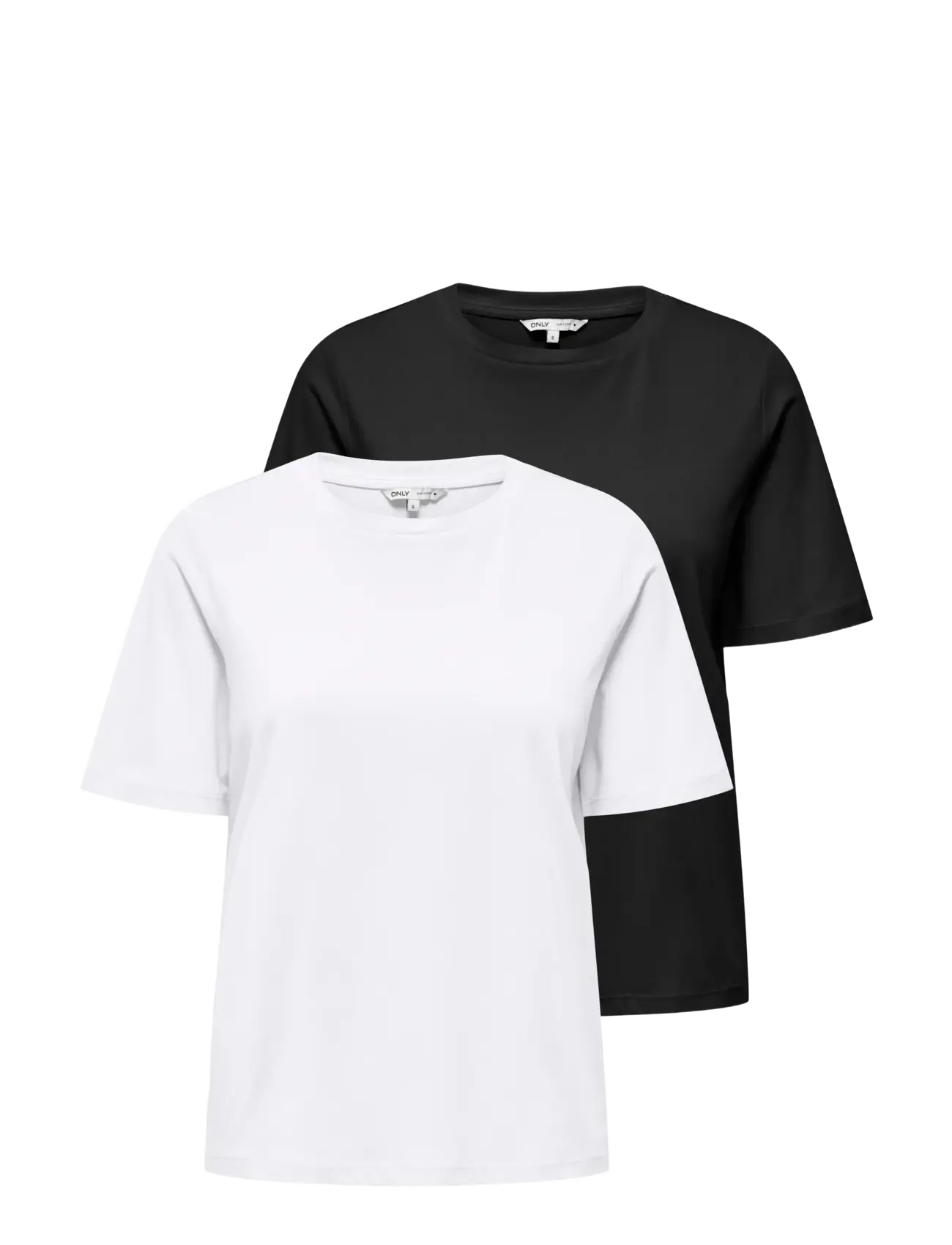 ONLY Carmakoma CARONLY S/S 2-PACK TEE JRS NOOS - Nyheter - BLACK / black