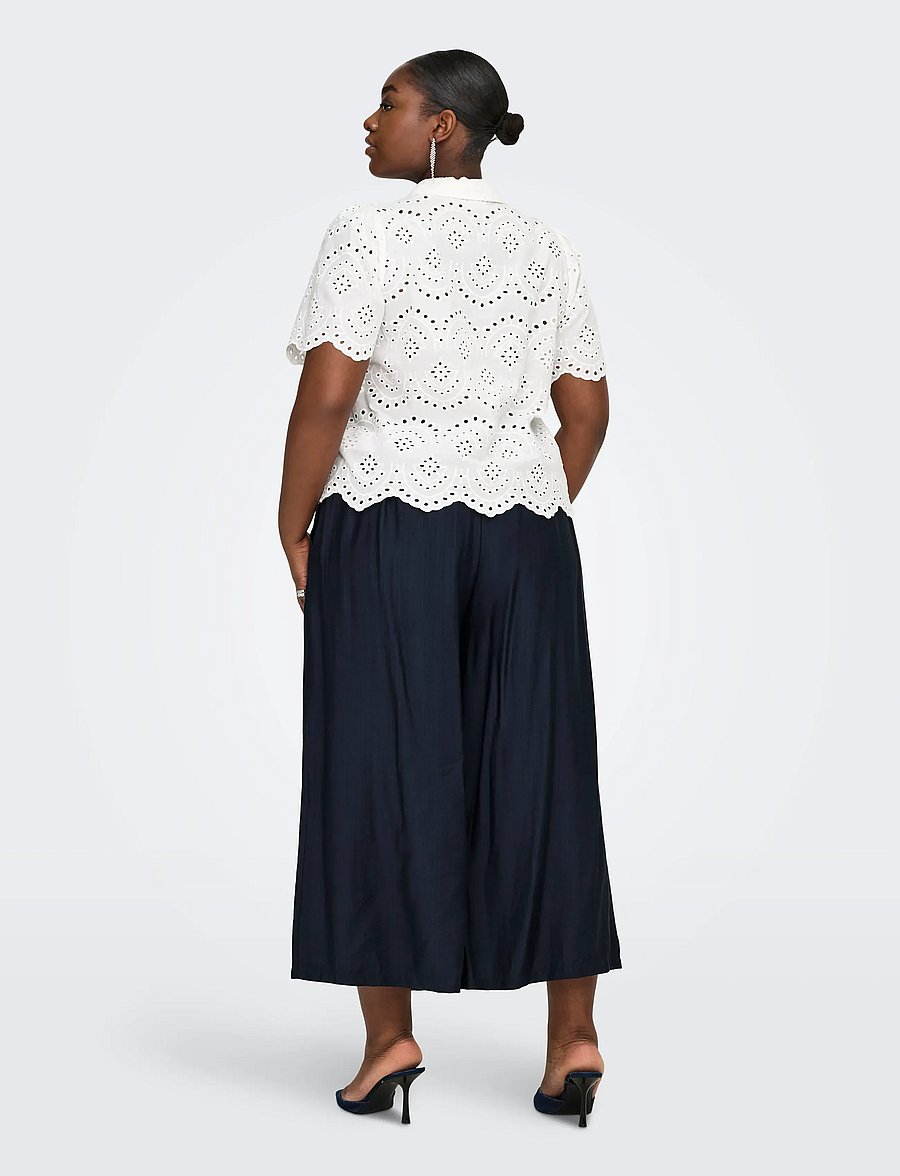 ONLY Carmakoma - CARJOANNA CALF SKIRT PANT WVN - navy blazer - 3