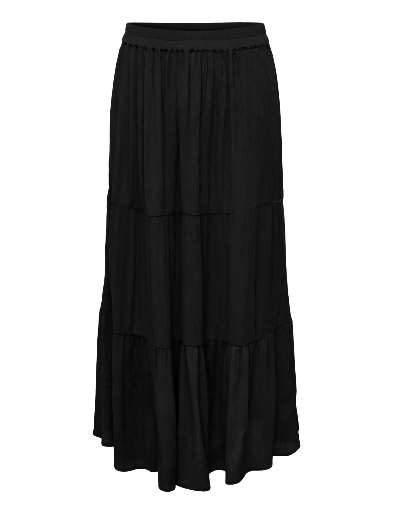 ONLY Carmakoma CARMIKKA LONG SKIRT WVN NOOS - Maxi nederdele - BLACK / black