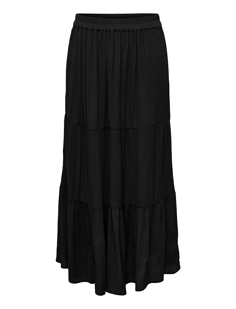 ONLY Carmakoma - CARMIKKA LONG SKIRT WVN NOOS - maxi röcke - black - 1