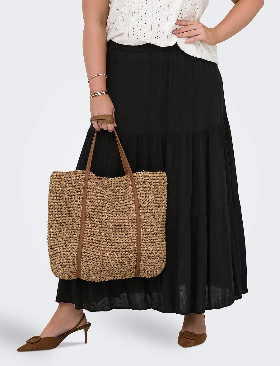 ONLY Carmakoma - CARMIKKA LONG SKIRT WVN NOOS - maxi röcke - black - 0