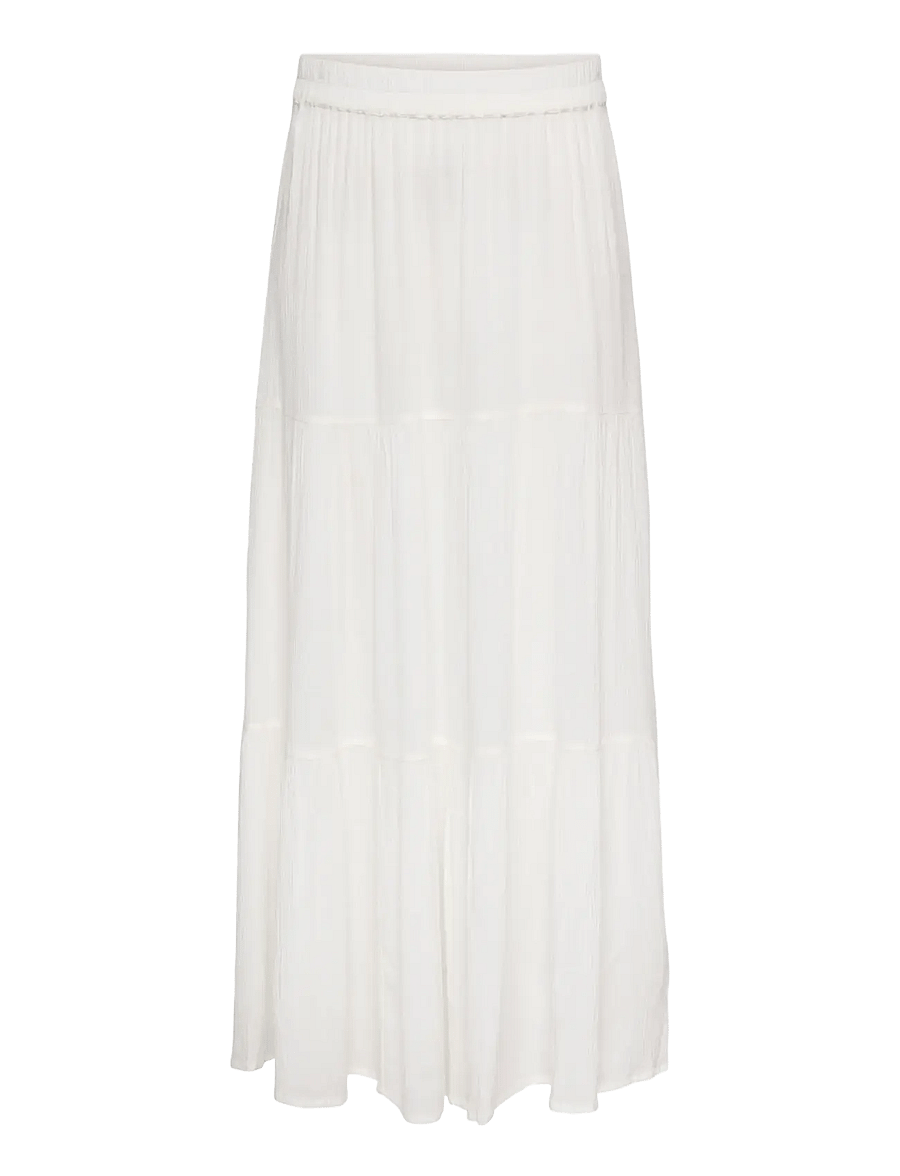 ONLY Carmakoma - CARMIKKA LONG SKIRT WVN NOOS - maxi nederdele - cloud dancer - 0
