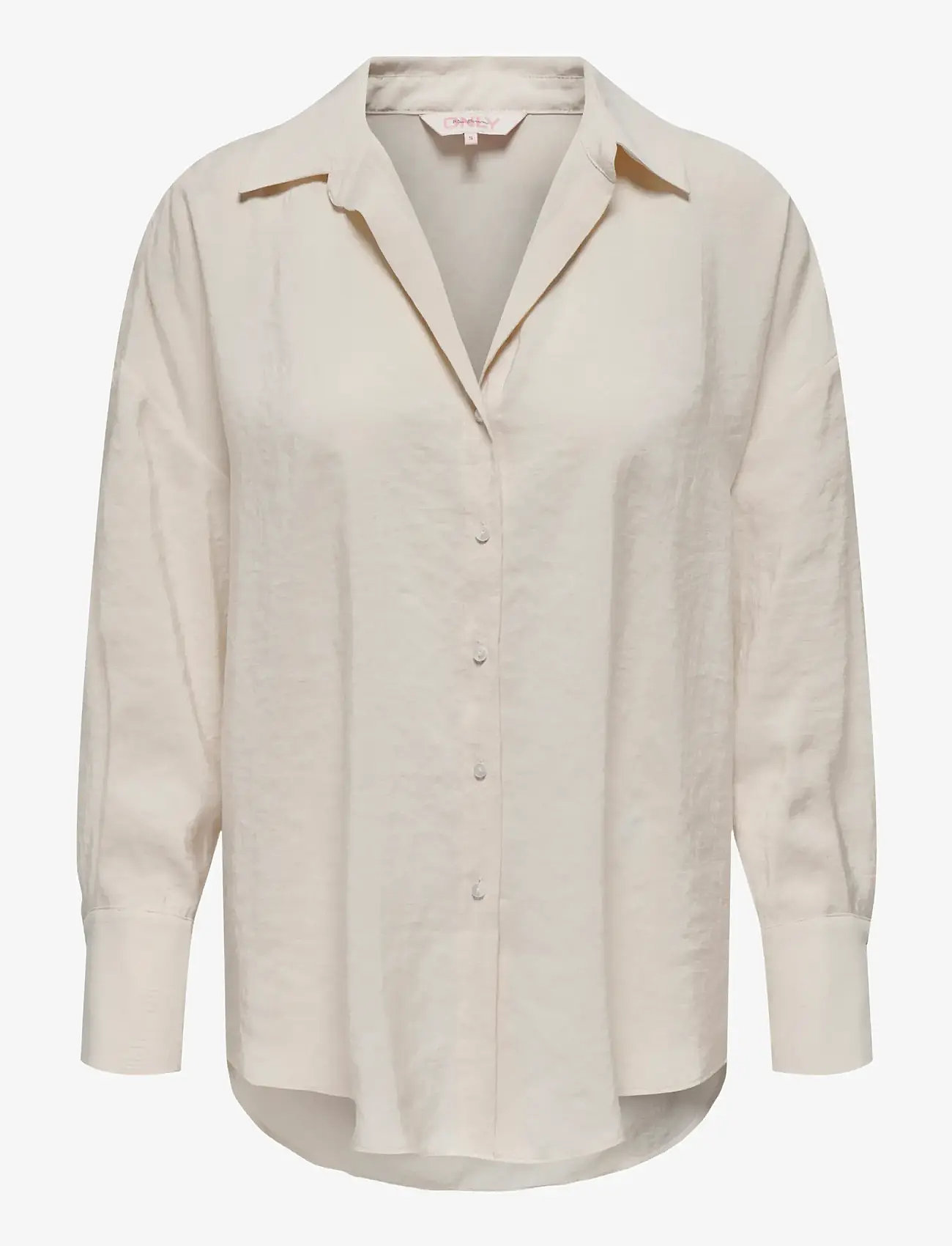 ONLY Carmakoma - CARZAZIMA L/S LOOSE SHIRT WVN NOOS - langärmlige hemden - antique white - 0