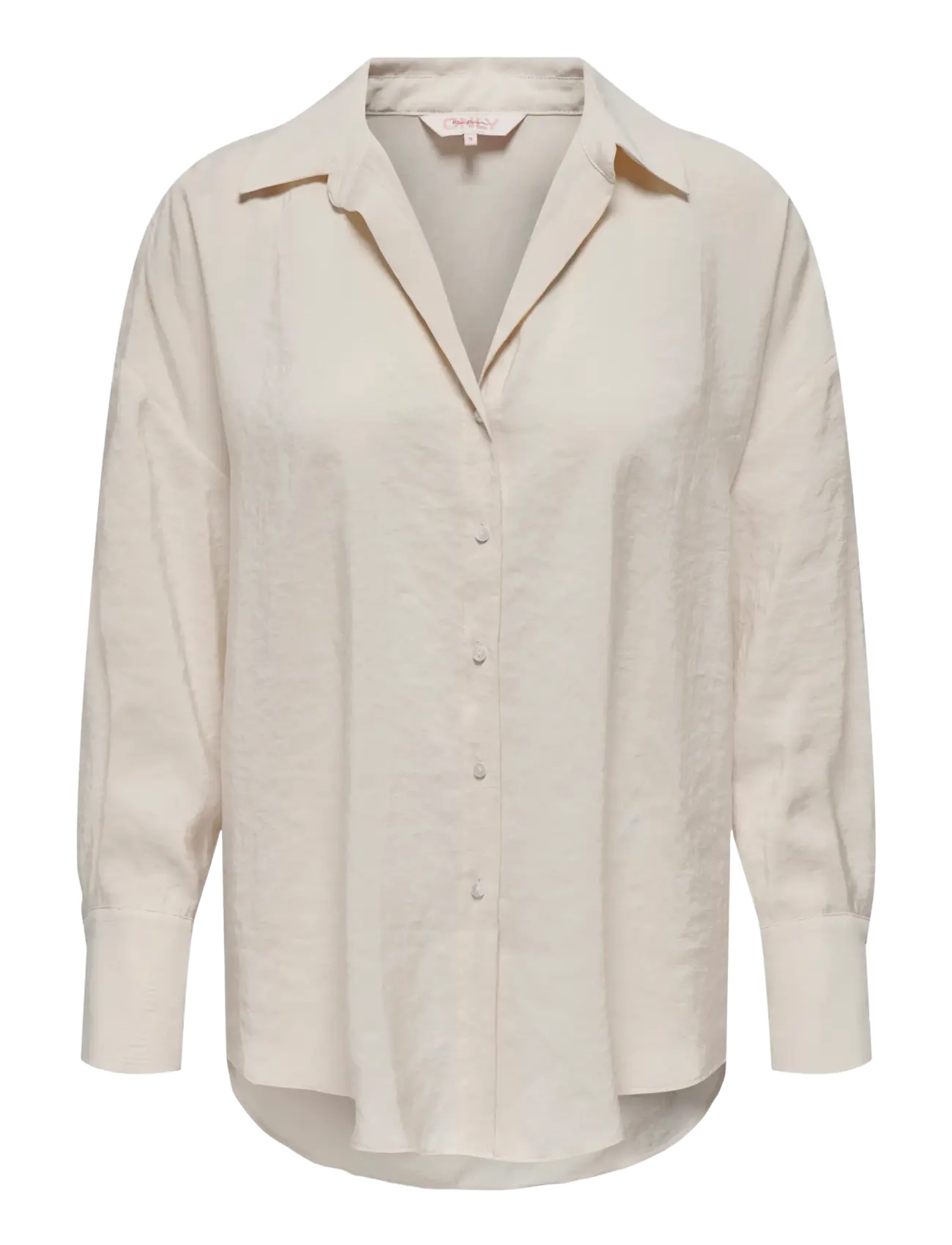 ONLY Carmakoma - CARZAZIMA L/S LOOSE SHIRT WVN NOOS - langærmede skjorter - antique white - 1