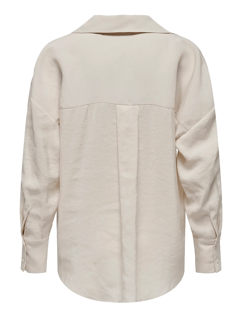 ONLY Carmakoma - CARZAZIMA L/S LOOSE SHIRT WVN NOOS - langärmlige hemden - antique white - 1