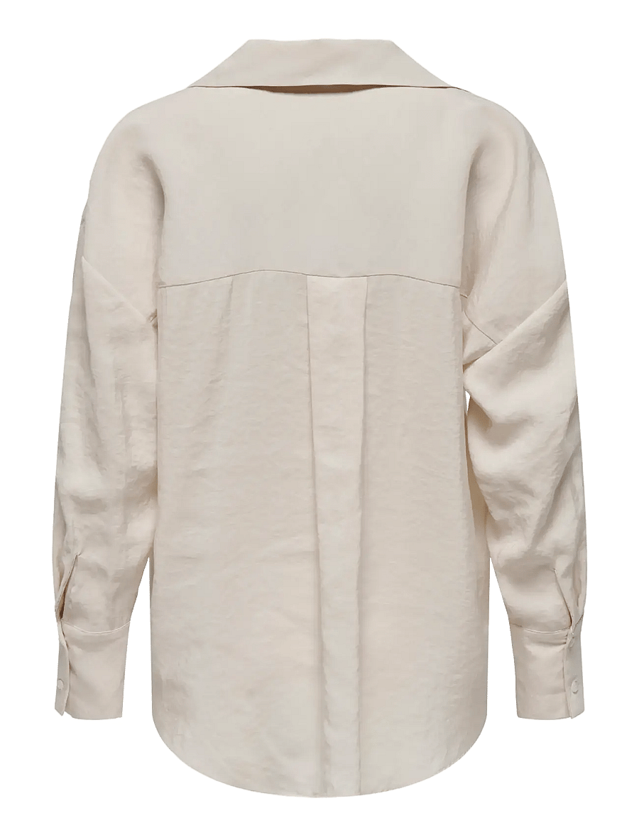 ONLY Carmakoma - CARZAZIMA L/S LOOSE SHIRT WVN NOOS - langærmede skjorter - antique white - 2