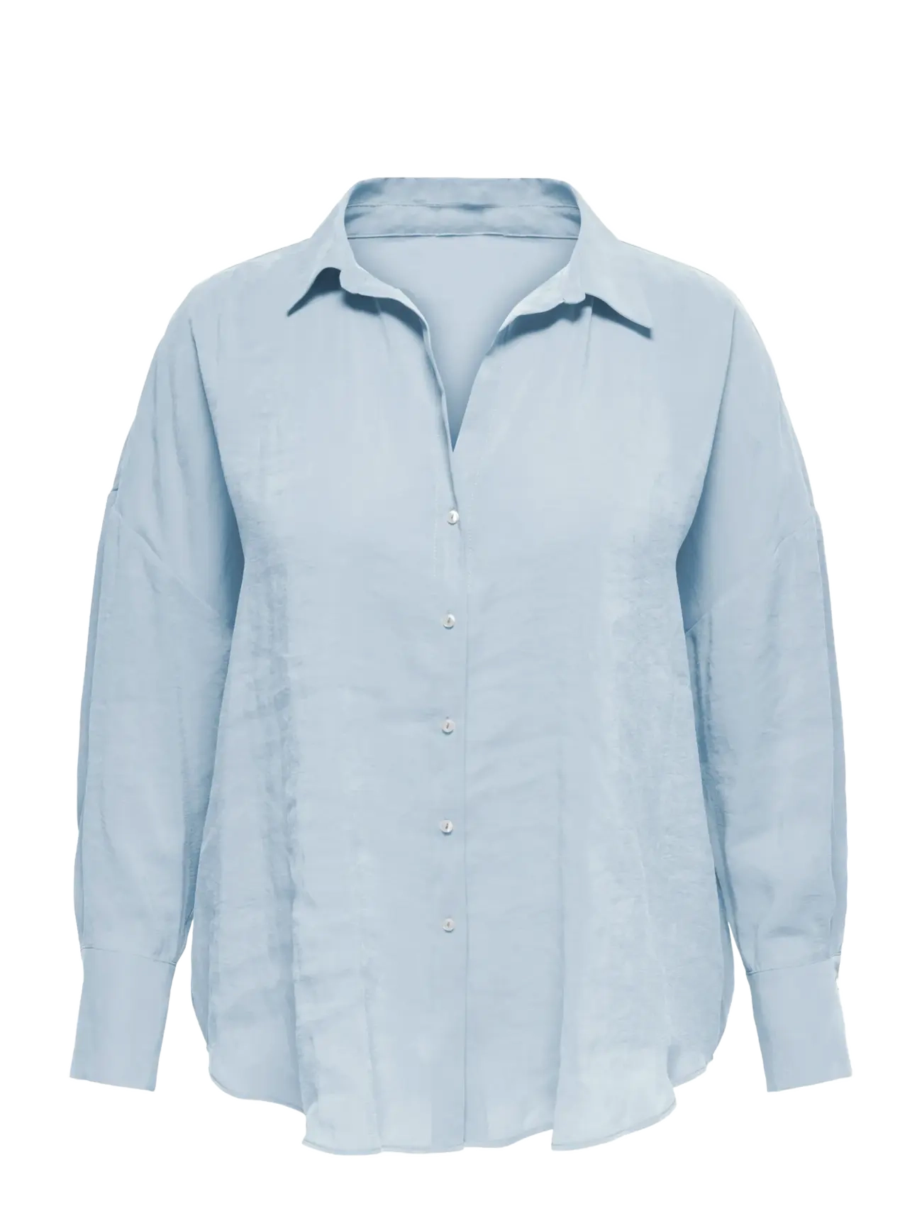 CARZAZIMA L/S LOOSE SHIRT WVN NOOS - CHAMBRAY BLUE