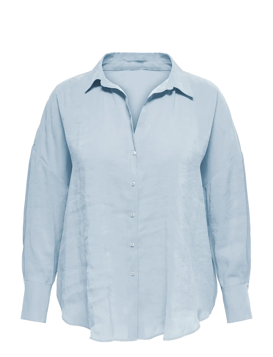 ONLY Carmakoma - CARZAZIMA L/S LOOSE SHIRT WVN NOOS - långärmade skjortor - chambray blue - 1