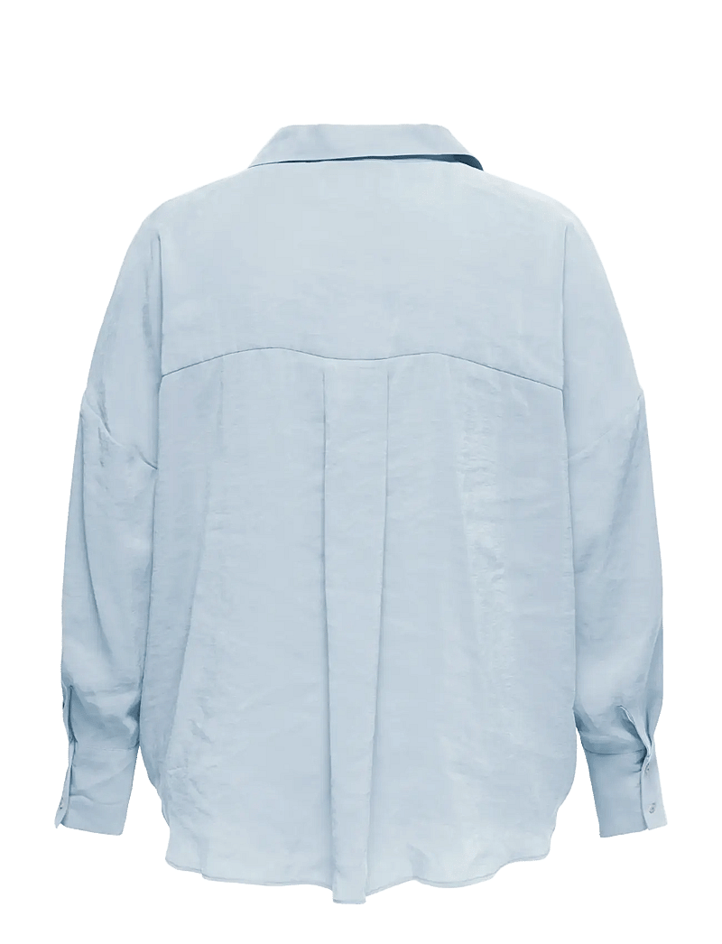 ONLY Carmakoma - CARZAZIMA L/S LOOSE SHIRT WVN NOOS - langærmede skjorter - chambray blue - 2