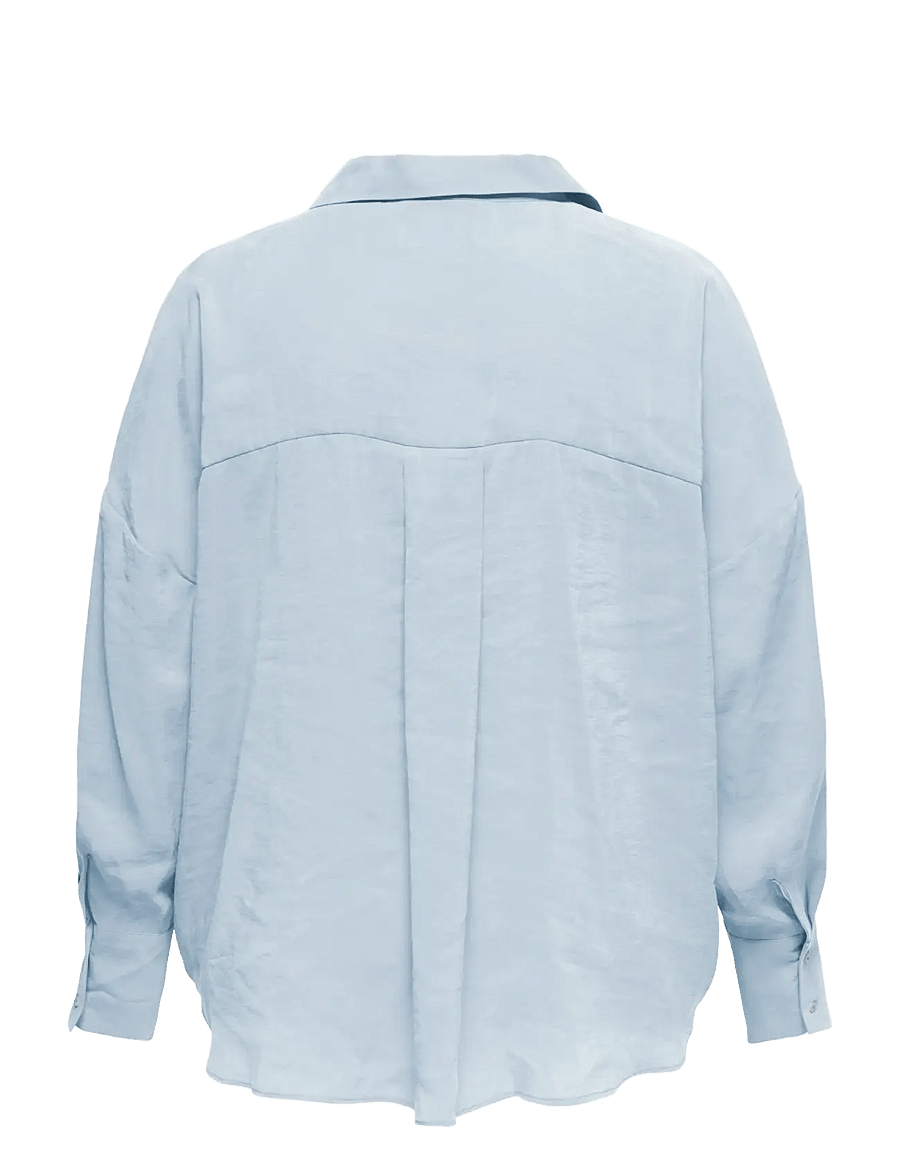 ONLY Carmakoma - CARZAZIMA L/S LOOSE SHIRT WVN NOOS - långärmade skjortor - chambray blue - 2