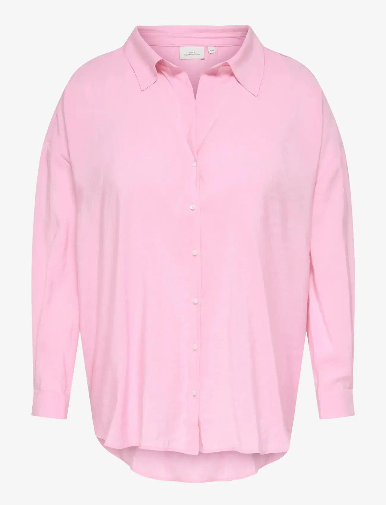 ONLY Carmakoma - CARZAZIMA L/S LOOSE SHIRT WVN NOOS - långärmade skjortor - pink lady - 1