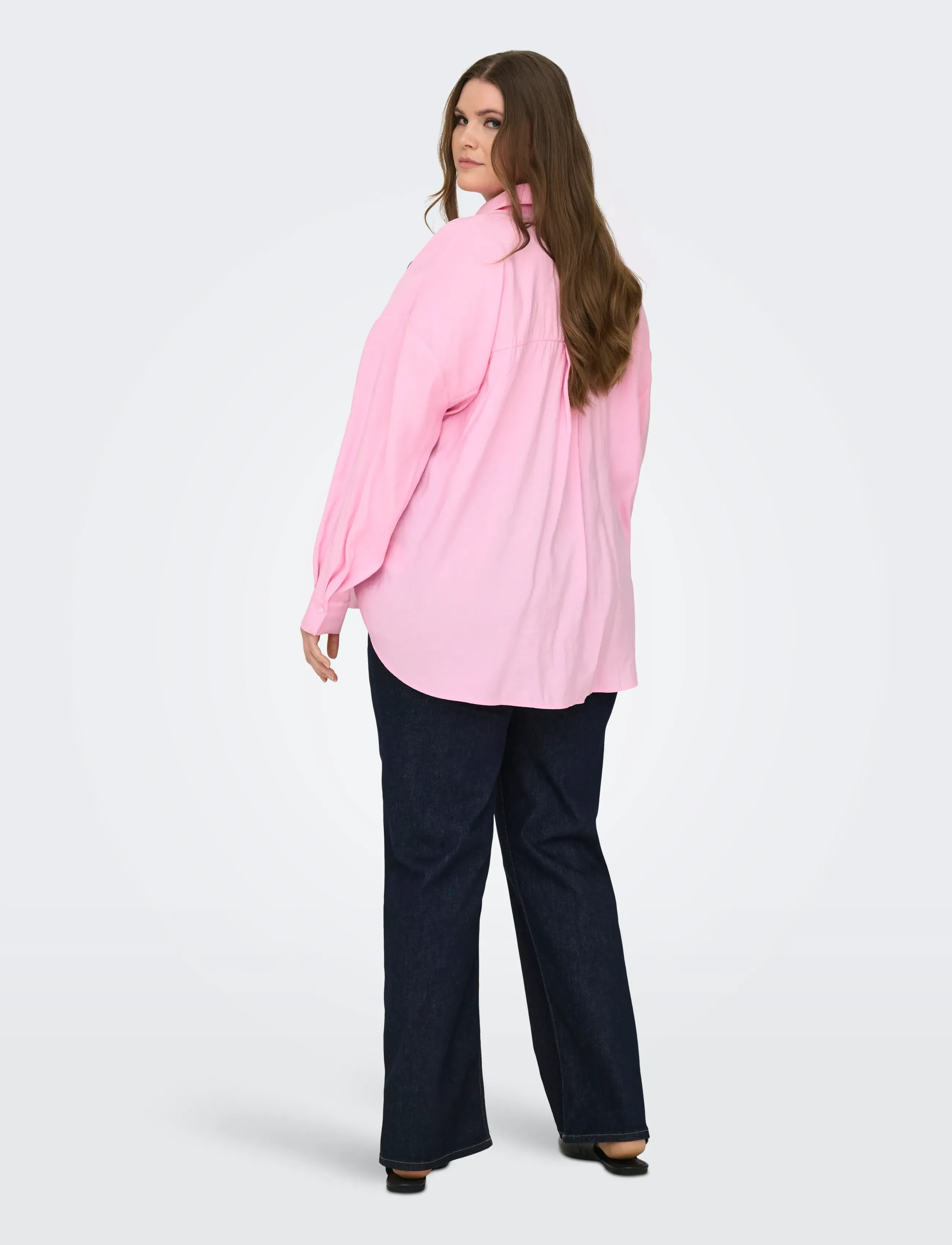 ONLY Carmakoma - CARZAZIMA L/S LOOSE SHIRT WVN NOOS - chemises à manches longues - pink lady - 3