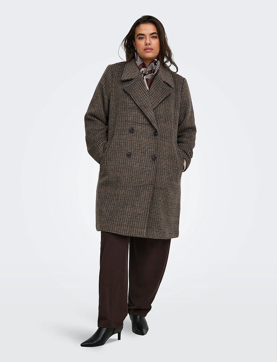 ONLY Carmakoma - CARTENNA LONG COAT OTW - fungi - 0