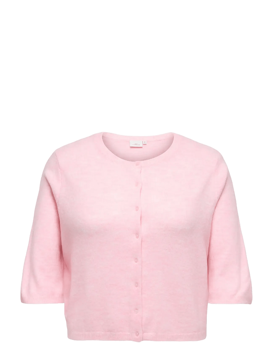 ONLY Carmakoma - CARVIOLA SS O-NECK CARDIGAN KNT - cardigans - pale lilac - 0