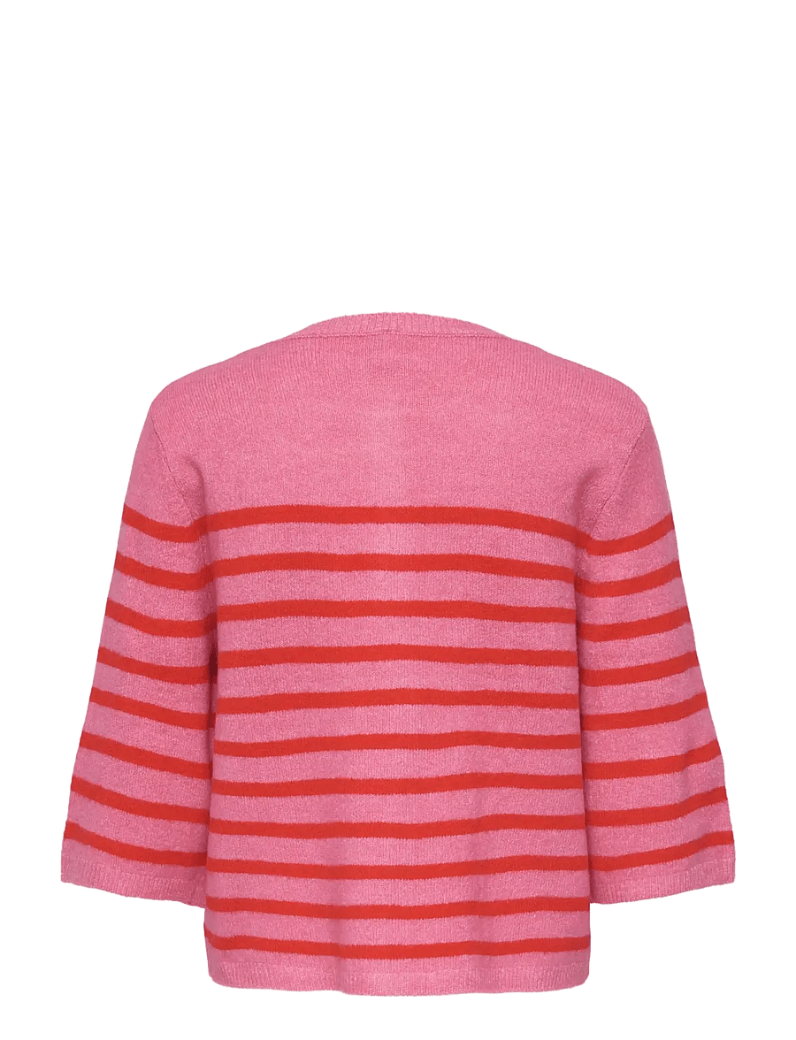 ONLY Carmakoma - CARVIOLA SS O-NECK CARDIGAN KNT - cardigans - wild orchid - 1