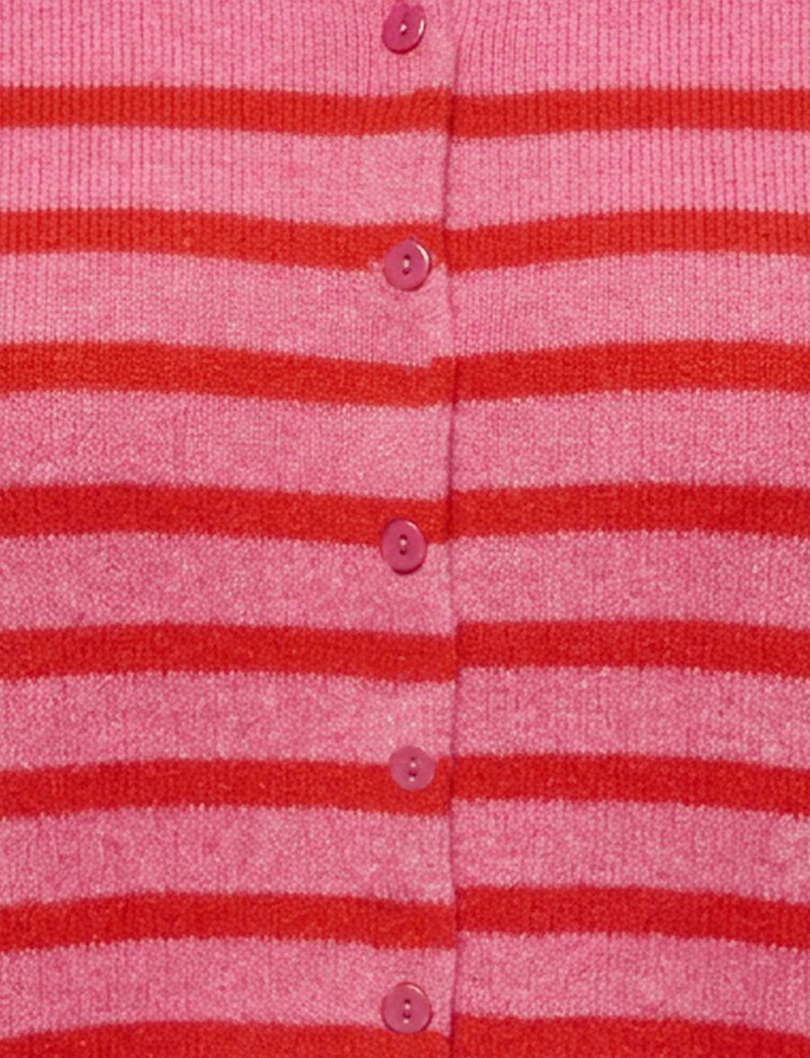 ONLY Carmakoma - CARVIOLA SS O-NECK CARDIGAN KNT - cardigans - wild orchid - 2