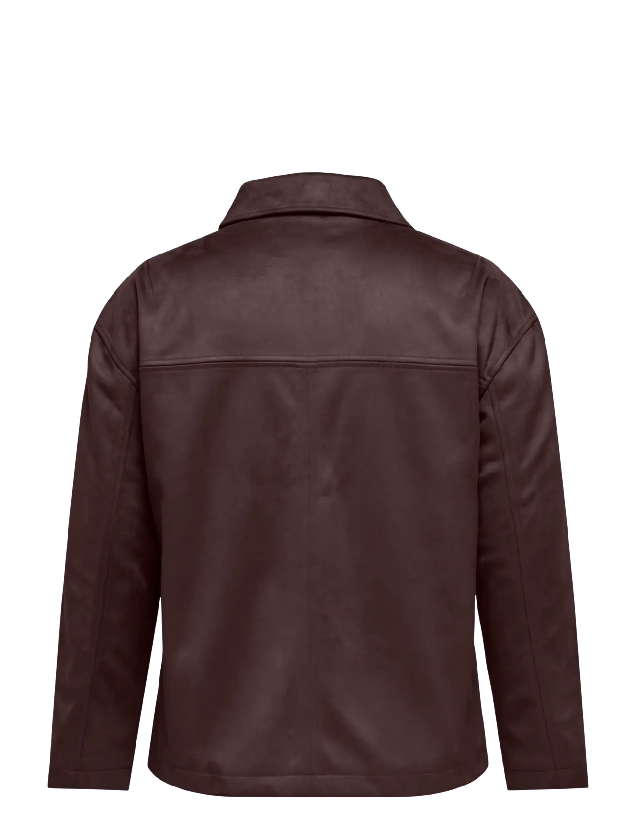 ONLY Carmakoma - CARCAROLINA FAUX SUEDE JACKET OTW - frühlingsjacken - coffee bean - 1