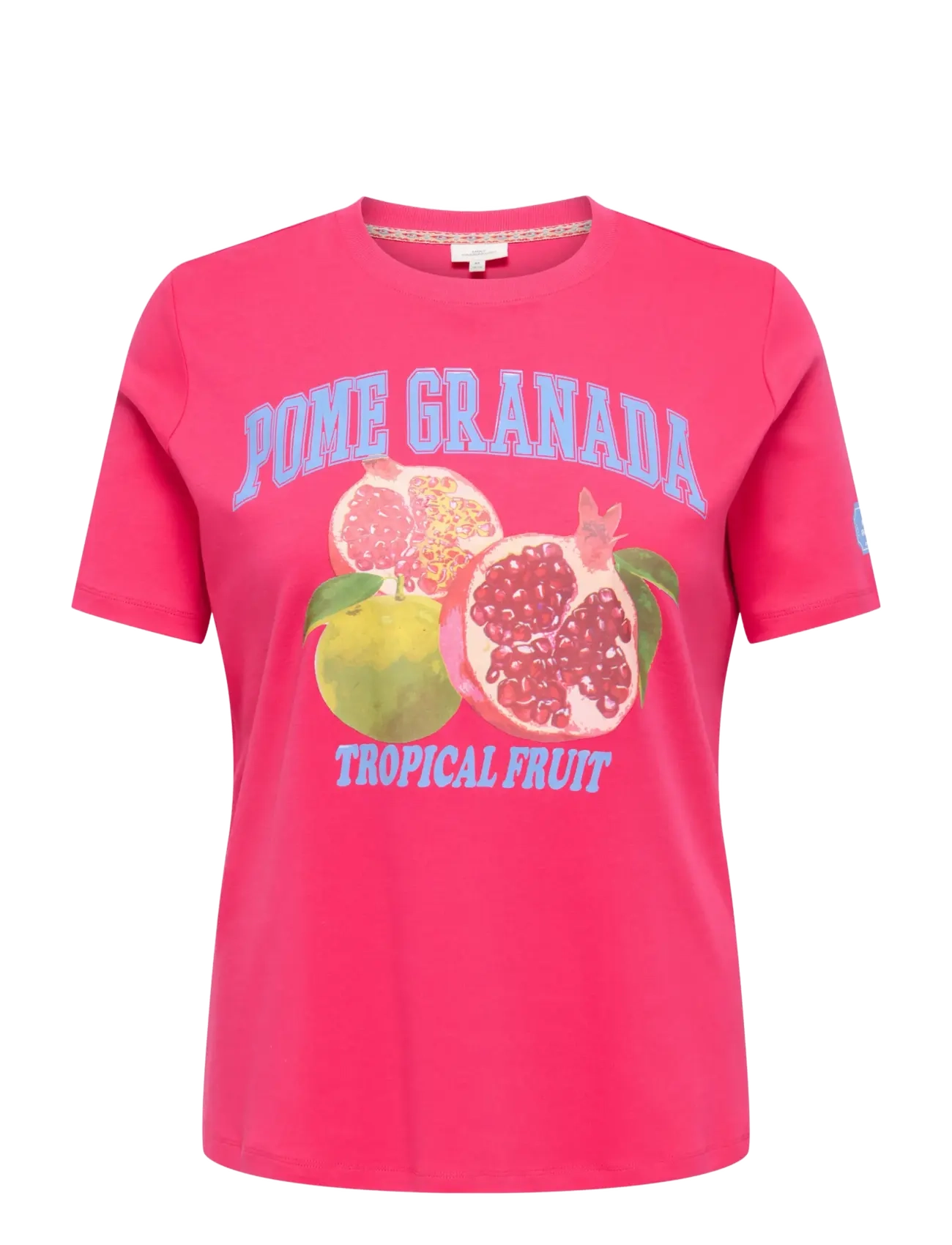 ONLY CARMAKOMA Carjenny Ss Print Jeans Tee Jrs Pink - 42-44 - Damen