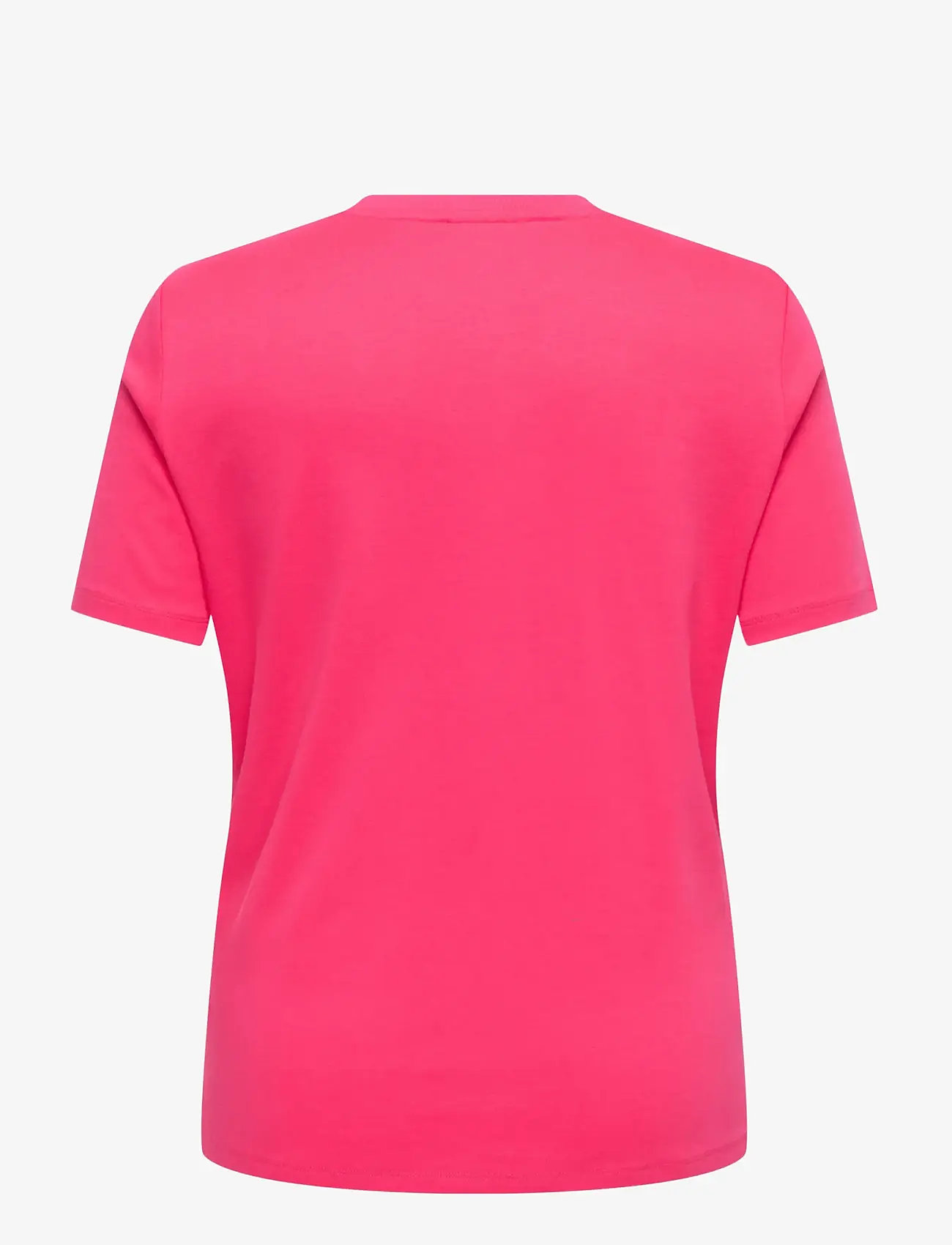 ONLY Carmakoma - CARJENNY SS PRINT JEANS TEE JRS - t-särgid - raspberry - 2