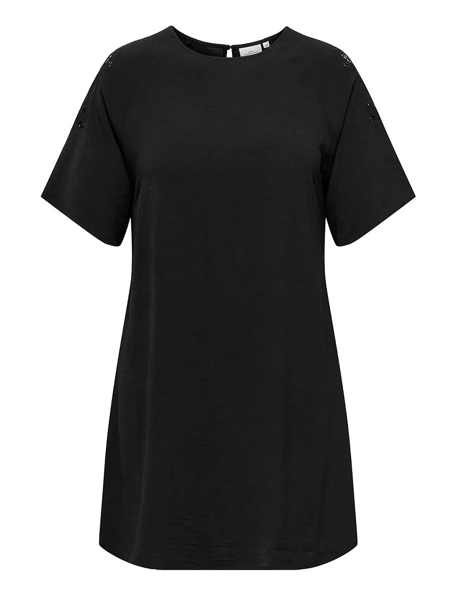 ONLY Carmakoma - CAREVALOU METTA 2/4 KNEE DRESS WVN - midikleider - black - 1