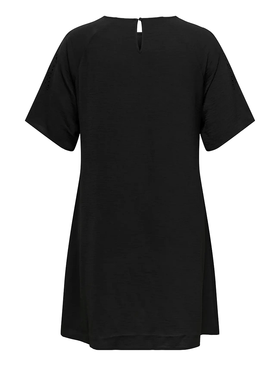 ONLY Carmakoma - CAREVALOU METTA 2/4 KNEE DRESS WVN - midikleider - black - 2