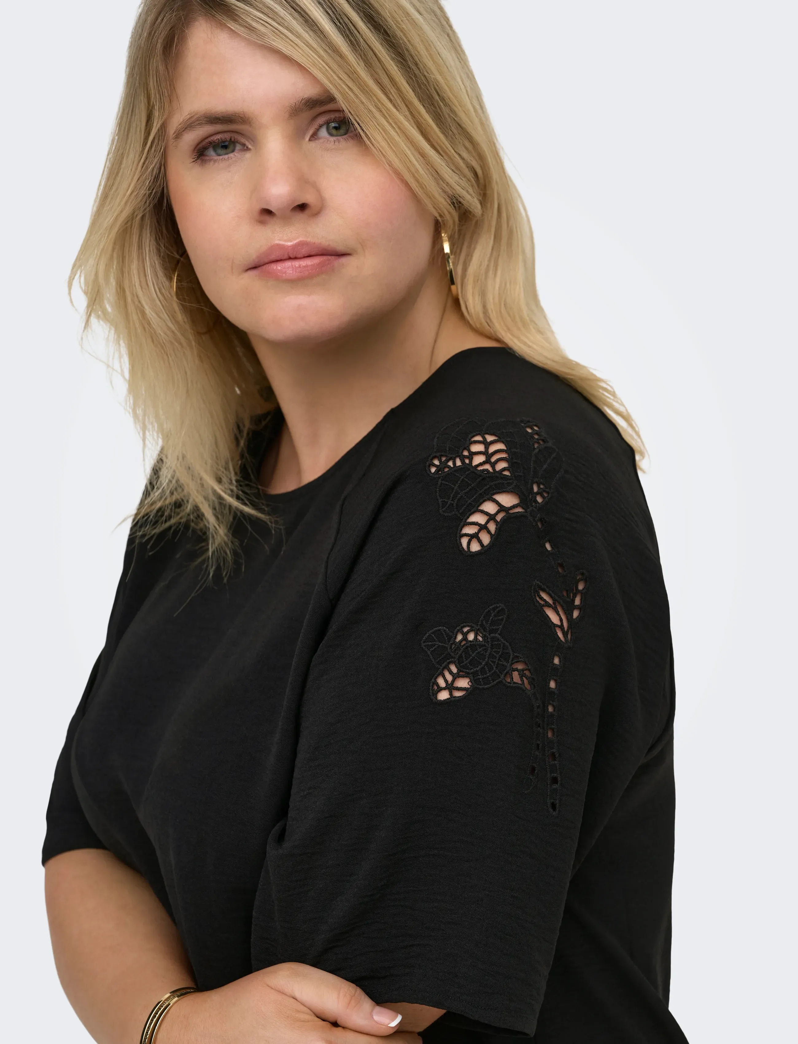 ONLY Carmakoma Carevalou Metta 2/4 Knee Dress Wvn midiklänningar dam – bild 6