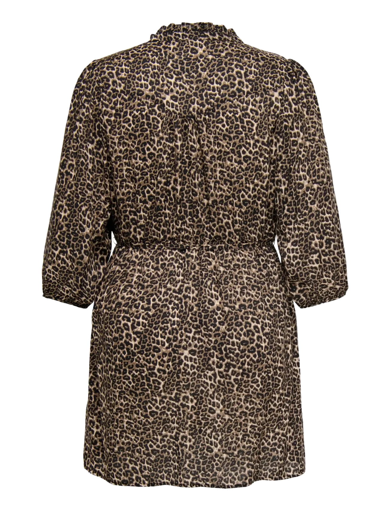 ONLY Carmakoma - CARASTINA 3/4 V-NECK ABK DRESS WVN ZL - sommarklänningar - silver mink - 1